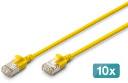 ASSMANN Patch Cord Digitus by Assmann DK-1632-A-020S-Y-10, F/FTP, Cta6a, 2 m, Yellow, 10 bucati (DK-1632-A-020S-Y-10)