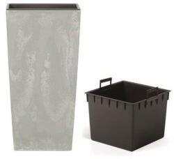  Beton hatású szögletes magas virágváza (50 cm) DURS265E