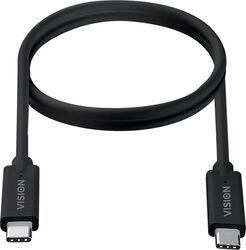 Vision Cablu USB-C Negru 2m (TC 2MUSBC/BL)