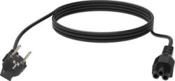 Vision Cablu alimentare negru VISION 3m EU cu patrata (TC 3MEUCVLF/BL)
