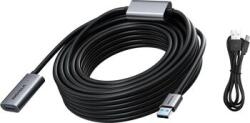 Vision Cablu extensie USB 3.0 negru de 10m (TC 10MUSB3.0EXT+/BL)