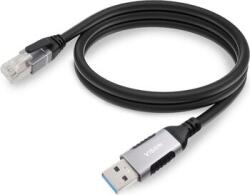 Vision Cablu USB la Ethernet negru 2m (TC 2MUSBETH/BL)