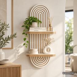 Hanah Home Raft de perete Hanah Home MDF, Alb (8684284382179) Raft