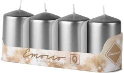 Emocio adventi hengergyertya 4 db 40 mm x 80 metal ezüst