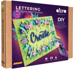 OKTO Lettering Set de artă Pictură cu material "CREATE" 30x40 cm (WKW060464)