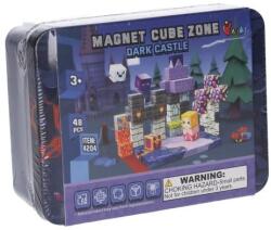 WIKY Set de construcție Magnet Cube Zone - Castel Întunecat 48 de piese (WKW060664) Jucarii de constructii magnetice