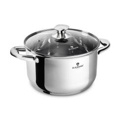 BLAUMANN Oală din inox cu capac din sticlă 20cm 3, 8L 55335 (BL-3872)