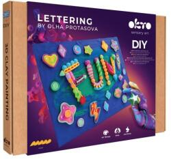 OKTO Lettering Set de artă Pictură cu material "FUN" 30x40 cm (WKW060463)