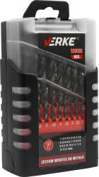 VERKE Set de burghie de metal HSS 25 buc 1mm-13mm 60050 (V05072) Burghiu