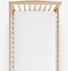 Goldea nem áteresztő jersey lepedő kiságyba - fehér 60 x 120 cm