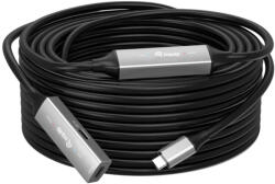 Equip Prelungitor activ USB-C 10m USB 3.2 Gen 1 5Gbps negru (133357)