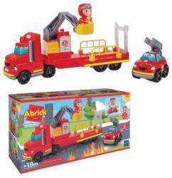 Simba Toys Abrick: Emelőkosaras tűzoltóautó járművel (7600003290) - jatekbolt