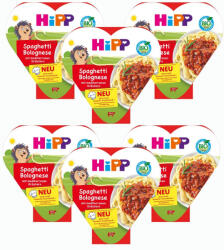HiPP BIO Bolognai spagetti mediterrán fűszerekkel 12 hó+ (6x250 g) - tálcás menü (8635-03)