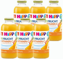 HiPP BIO Alma-banán-narancs gyümölcsnektár C-vitaminnal 6 hó+ (6x500 ml) (HU8103-S)
