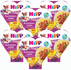HiPP BIO Betűtészta bolognai szósszal 12 hó+ (6x250 g) - tálcás menü (8644-03)