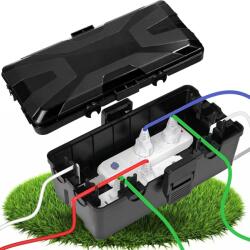 TYPEC Casetă de Protecție Impermeabilă Typec Home pentru Cabluri Exterior, Cutie Etanșă IP54 pentru Prelungitoare, Prize și Conexiuni Electrice, Capacitate Mare, Garnituri din Cauciuc cu Cleme de Fixare, Ne