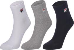 Fila QUARTER PLAIN SOCKS 3P Negru, Gri, Alb 43-46 (F9303-700)
