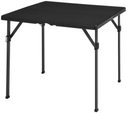 Amazon Basics Összecsukható Négyzetes Asztal Hordozófogantyúval, Beltéri és Kültéri Használatra, Piknik, Kemping, Fekete, 86, 1 x 86, 1 x 74 cm