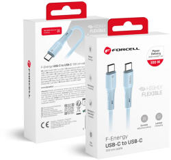  Forcell F-Energy USB-C - USB-C töltő- és adatkábel PD QC4.0 100W 5A 1m - szilikon / kék (5903396395505)