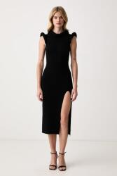Elisabetta Franchi ruha viszkózzal - fekete 38 - answear - 185 990 Ft