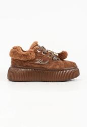 KARL LAGERFELD Kreeper sneakers pentru femei din piele întoarsă 9BY2-OBDUMS_88X