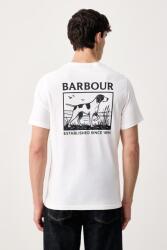 Barbour férfi pamut póló - fehér XXL