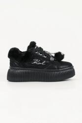 KARL LAGERFELD Kreeper sneakers pentru femei din piele întoarsă 9BY2-OBDUMT_99X