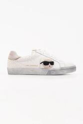 KARL LAGERFELD Skool sneakers pentru femei din piele 9BY2-OBDZGU_00X