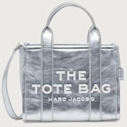 Marc Jacobs női bőr vászontáska THE SMALL TOTE - ezüst Univerzális méret