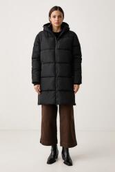 U. S. Polo Assn U. S. Polo Assn. hosszú dzseki női MID-LENGTH ZIP DETAIL PUFFER - fekete L