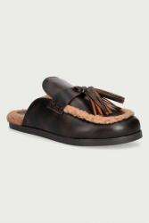 Posa női bőr papucs Ranch Tassel Mule - barna Női 37