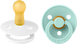 BIBS Colour cumik természetes kaucsukból 2db - 2-es méret Változat: White / Mint