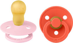 BIBS Colour cumik természetes kaucsukból 2db - 3-as méret Változat: Baby Pink / Tango
