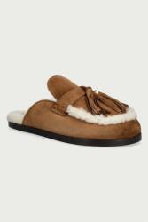 Posa női velúr papucs Ranch Tassel Mule - barna Női 39