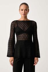 TWINSET ruha viszkózzal - fekete S - answear - 75 990 Ft