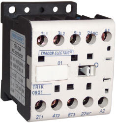 Tracon Segédkontaktor 660V, 50Hz, 12A, 5, 5kW, 230V AC, 4×NO (TR1K1204)