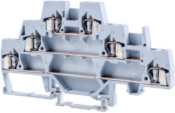 Tracon Emeletes ipari sorozatkapocs, rugós, sínre, szürke 500V 20A 0.08-2.5 mm2 6P (TSKC2-5EE)