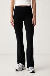 Le Privé leggings női VARSITY FLARE - fekete S
