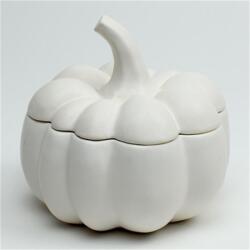  Cukorkatartó tök porcelán 13x14x13 cm fehér (C52-21Q957-1DJ)