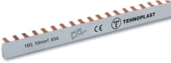 Tehnoplast Sorolósín, 1 fázis, villás típus, szigetelt, 63A - 210 mm (THP-160S)