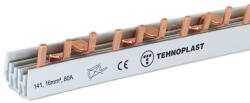 Tehnoplast Sorolósín, 3 fázis, fésűs típus, szigetelt, 63A - 1000 mm (THP-140)