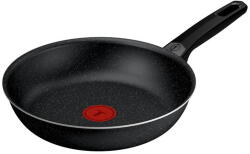 Tefal Tigai si seturi Tigaie Tefal Extra M0000432, 24 cm, aluminiu, invelis antiaderent ultra-rezistent, Thermo-Signal, negru