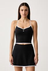 Le Privé top női VARSITY TANK - fekete L