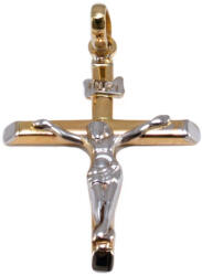 Ékszershop Bicolor arany feszület medál (1346689)