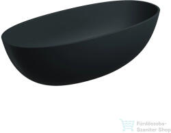 Omnires SHELL M+ 175x78 cm-es szabadon álló kád, matt fekete lava SHELL175WWBLV (SHELL175WWBLV)