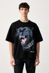 Just Cavalli férfi pamut póló - fekete S - answear - 62 990 Ft