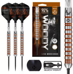 Harrows Dart szett steel Harrows Luke Woodhouse Series 2 QP 23g, 90% wolfram gravírozott