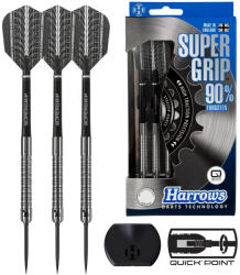  dart szett Harrows steel Supergrip 90% Quick Point, 22g gravírozott