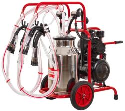  Aparat de muls vaci, pompă uscată, 2 posturi, 1 bidon inox de 40 litri