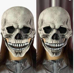  Csontváz Halloween maszk mozgatható állkapoccsal, latex